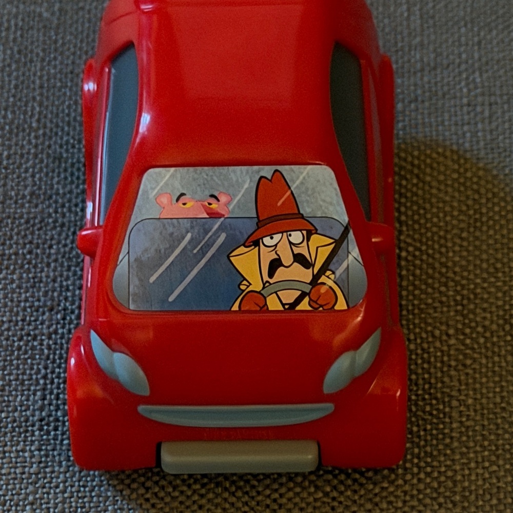 Pink Panther Bendy Figurine with Red Pull Back and Go Car - Picture 16 of 16